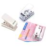 Perfurador de furo único mini fofo furo redondo perfurador de furo pequeno encadernação estudantil DIY anel de folha solta