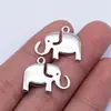 22X17Mm 2g Prata Antiga Exportação Aliexpress Venda Quente Pingente Fofo Animal Elefante