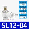 Conector Pneumático Regulador de Velocidade, Conexão Rápida para Tubo de Ar, Válvula Reguladora de Cilindro Sl801 Acessórios, Aks Aço Inoxidável