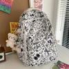 Mochila escolar japonesa para mujer, estilo nicho, con diseño de grafiti Harajuku, mochila de gran capacidad para estudiantes de secundaria.