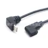 Cable de Datos Tipo-C Curvo Personalizado Superior e Inferior cm a Tipo-C Curvo Lateral Cf Cable de Datos Macho a Hembra Tipo-C