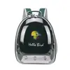 Hola Brid Periquito Sol Pequeño Bolsa Transportadora de Pájaros Mochila para Exteriores Transparente Portátil Gris Cacatúa Periquito