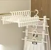 Pinzas para Pantalones que No Marcan para Uso en Casa, Perchas JK, Perchas Engrosadas para Pantalones y Faldas, Almacenamiento y Secado Multifuncional Antideslizante