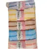 Toalla de Terciopelo Coral Ancha y Estrecha Empaque de Regalo Toalla para el Hogar Lavado de Cara Toalla de Mano Absorbente Engrosada Toalla Rayada de Color