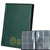Álbum Transparente de Coleção de Moedas com 120 Compartimentos Transfronteiriço, Porta-Moedas Comemorativas com 60 Compartimentos, Álbum de Armazenamento de Moedas para Coleção de Moedas Antigas e Selos