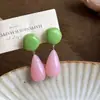 Estilo Fresco Color Mori Contraste Pendientes Colgantes para Mujer Primavera Verano Diseño de Nicho Pendientes Dopamina Pendientes Personalizados