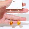 Colgante de Bola Transparente Nicho Pendientes Elegantes de Alta Gama Pendientes de Cristal de Color para Mujer Pendientes Largos Pendientes Nuevos