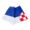 Bandeira da Croácia de 90 * 150 cm em estoque, fabricantes de bandeiras de poliéster de 3 * 5 pés, atacado de bandeiras da Croácia em todo o mundo