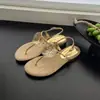 Sandalias Florales Super Hermosas 2026 Nuevo Estilo de Vacaciones Sandalias de Tira Dorada que Combinan con Vestidos, Chanclas de Moda y Versátiles