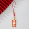 Lanyard para Teléfono con Mensaje de Bendición y Texto Creativo, Paz y Alegría, Buena Suerte, Colgante Pequeño para Bolsos y AirPods