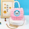 Bolso Bandolera Vanguardia para Hombro Niños Bandolera Bolso de Mano Perla Burbuja Bolso Bandolera de Silicona para Hombro Bolso Gelatina