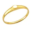 Pulseira de Aço Titânio Estilo Ins de Luxo Leve para Mulheres, Pulseira de Zircônia Esmeralda Galvanizada em Ouro 18K que Não Desbota, Joia Fashion