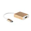 Adaptador Tipo-C para HDMI, adaptador de alta definição, cabo Tipo-C para conectar telefones e computadores