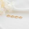 Zhongxing Novo Europeu e Americano Transfronteiriço diy Feito à Mão Ouro Real 14K Brincos Brincos Fivela de Orelha Temperamento Personalidade Brincos Atacado Fábrica