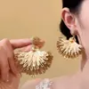 Brincos florais frescos estilo floresta para mulheres, estilo férias na praia primavera/verão, moda dopamina, brincos de tarraxa elegantes e bonitos