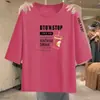 Comércio Exterior Transfronteiriço Comércio Exterior Último Estoque Roupas de Mãe Meia-Manga Três Quartos para Meia-Idade Camiseta Solta Emagrecedora Tamanho Grande Versátil Top Estiloso