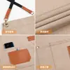 En stock, entrega instantánea: Delantal de trabajo de cocina para mujer, antimanchas, transpirable, con logo bordado, delantal impermeable de lona estilo japonés