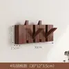 Gancho de Parede para Casacos em Formato de Tecla de Piano para Hall de Entrada, Gancho Simples de Armazenamento de Madeira Maciça Montado na Parede para Quarto, Cabideiro para Atrás da Porta