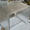 Banqueta Moderna Minimalista de Acrílico para Trocar Sapatos, Banqueta Transparente e Durável para Maquiagem, Novo Design Criativo para Varanda e Entrada de Casa