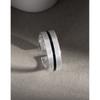 JZ040 Anillo de plata esterlina S925 con diseño de nicho de estilo coreano con personalidad abierta simple y esmalte de gota cepillada, anillo femenino