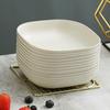 Plato de papel desechable, plato de picnic, plato de hueso, plato para pastel, plato de plástico de grado alimenticio resistente a altas temperaturas, nuevo