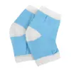 Meias Anti-Rachaduras para Calcanhar em Gel Meias de Algodão Respiráveis em Malha Proteção para o Calcanhar Meia Silicone Meio Calcanhar Preto Tamanho Único