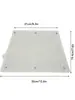 Placa de montaje para motor de bote inflable, placa trapezoidal de plástico, placa de montaje para motor de aleación de aluminio engrosada, accesorios para kayak de pesca