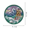 Parches de Monumentos de Ciudades del Mundo en Stock para Venta al por Mayor, Exclusivamente para Suministro Transfronterizo, Parches Bordados Termoadhesivos, Insignias Decorativas de Viaje para DIY