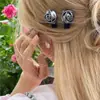 Pasador de Rosa de Cuero Pasador Pasador Flequillo Clip de Borde Flor Pequeña Exquisita Pinza de Pato Accesorios para el Cabello Nuevo Tocado Texturizado