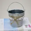 Entrega Directa de Fábrica de Cubos Metálicos Vintage para Flores, Macetas, Cubos Metálicos para Floristerías, Contenedores para Flores, Flores Secas, Flores Frescas, Cubos para Arreglos Florales