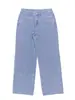 Jeans Rectos Lavados Azul Claro Retro Tk1029, Pantalones Anchos Sueltos de Cintura Media-Alta, Versátiles para el Trabajo y el Uso Diario, Efecto Adelgazante