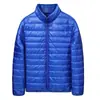 Comércio Exterior Transfronteiriço Nova Roupa Casual Masculina Marca da Moda Leve Gola de Inverno Algodão Acolchoado Solta Jaqueta para Homens
