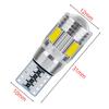 Carro LED T10 5730 5630 6SMD decodificação largura indicador luz W5W placa lâmpada luz de leitura