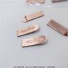 Acero Inoxidable Cóncavo Logo Soporte para Billetes Cartera Corporativa Personalizada para Hombres y Mujeres Cuelga Cobre Rojo Regalos de Negocios