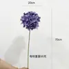 Hortênsia de simulação 3D de ramo único avançado decoração de flor falsa arranjo de flores atacado hortênsia diamante decoração de flor de casamento sala de estar