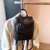 Bolso Estilo Perezoso para Mujer Verano 2025 Nuevo Cuero Suave Moda Casual Simple Mochila para Viajar Mochila para Estudiante
