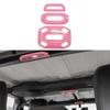 Adecuado para Modelos Jeep Wrangler 18-24, Accesorios Decorativos para Marco de Luz de Lectura de ABS