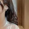 Pendientes Cuadrados Pequeños y Exquisitos para Mujer, Diseño de Nicho Incrustado con Circonita, Pendientes Franceses de Alta Gama, Venta al por Mayor de Pendientes