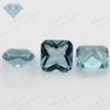 Huagang pedra preciosa quadrada Chanfragem 106# cristal pontiagudo azul vidro gema artificial anel fundo pontiagudo joia pedra principal