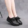 2026 Novos Sapatos Femininos de Cadarço Retrô, Sapatos Baixos Confortáveis, Sapatos de Trabalho Casuais em Couro Macio, Novos Sapatos Bean para Outono e Inverno
