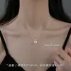 Collar minimalista de perlas bañado en plata 925 para mujer, nueva cadena para la clavícula con diseño de nicho de Instagram, elegante y versátil para mujer