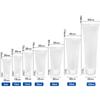 15-100ml Tubo de Plástico Cosmético Manguera Pe Pequeña Capacidad Tapa Flip Tapa de Rosca Manguera Tubo Exprimidor Manguera Portátil