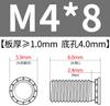 Tornillos Remache Ciego de Acero Inoxidable 304 Fhs-M3M4M6M8M12 Tornillos Remache Ciego de Cabeza Redonda Tornillos de Placa de Presión Remaches Pem