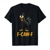 Camisetas divertidas para adultos con meme de gallo F-Caw-F Chicken Humor Adulto para