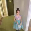 Vestido de chaleco de sirena para niña, novedad de verano 2023, estilo occidental, vestido de princesa de manga corta, disfraz de moda