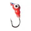 Anzol Chumbo Jig Cabeça Rosqueado 6 Cores Transfronteiriço 1.1g Micro Colorido Anzol Pesca Gelo Isca Artificial Peixe Macio