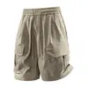 2026 Novos Shorts Casuais de Trabalho Modernos de Secagem Rápida Rosa Pele Preto Cinza Cáqui Em Estoque Com Etiquetas Algodão