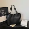 Bolsa tote grande de alta capacidade retrô para mulheres, nova coleção outono/inverno 2026, casual, simples, bolsa de ombro versátil