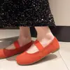 Hada del Viento Colección de Otoño: Zapatos Planos Mary Jane Versátiles Estilo Francés 2026 para Mujer, con Punta Cuadrada y Diseño Poco Profundo