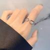 Anel Mini Óculos para Mulheres, Anel Personalizado, Anel de Óculos Doce e Descolado, Anel de Moda Estilo Casal, Novo Anel de Cauda